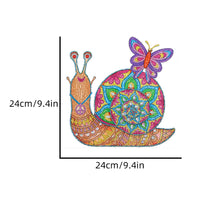 Load image into Gallery viewer, Animal Wind Chimes Snail Butterfly Diamond Crystal Painting Ornament Wall Decor
