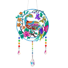 Load image into Gallery viewer, Animal Wind Chimes Beautiful Bird On Branch Diamond Crystal Painting Ornament
