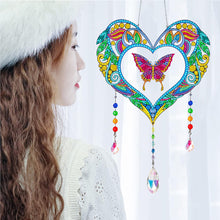 Load image into Gallery viewer, Animal Wind Chimes Butterfly In Love Diamond Crystal Painting Home Ornament
