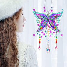 Load image into Gallery viewer, Animal Wind Chimes Butterfly Flower Diamond Crystal Painting Ornament Wall Decor
