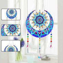 Load image into Gallery viewer, Wind Chimes Exquisite Sun Moon Crystal Diamond Painting Ornaments Wall Decor
