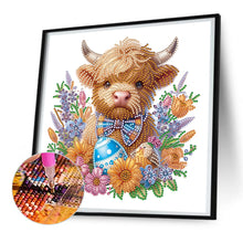 Load image into Gallery viewer, Highland Yak 30*30CM(Canvas) Partial Special Shaped Drill Diamond Painting
