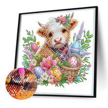 Load image into Gallery viewer, Highland Yak 30*30CM(Canvas) Partial Special Shaped Drill Diamond Painting
