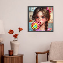 Load image into Gallery viewer, Smart Candy Girl 30*30CM(Canvas) Full Round Drill Diamond Painting
