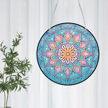 Load image into Gallery viewer, Acrylic Single-Sided Diamond Art Hanging Pendant Office Decor (Mandala Flower 1)
