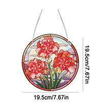 Load image into Gallery viewer, Acrylic Single-Sided Diamond Painting Hanging Pendant Office Decor (Safflower)
