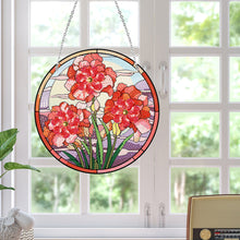 Load image into Gallery viewer, Acrylic Single-Sided Diamond Painting Hanging Pendant Office Decor (Safflower)
