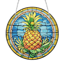 Load image into Gallery viewer, Acrylic Single-Sided Diamond Painting Hanging Pendant Office Decor (Pineapple)
