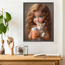 Load image into Gallery viewer, Little Girl 30*40CM(Canvas) Full Round Drill Diamond Painting
