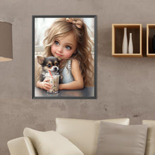 Load image into Gallery viewer, Little Girl 30*40CM(Canvas) Full Round Drill Diamond Painting
