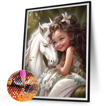 Load image into Gallery viewer, Little Girl 30*40CM(Canvas) Full Round Drill Diamond Painting
