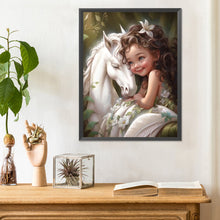 Load image into Gallery viewer, Little Girl 30*40CM(Canvas) Full Round Drill Diamond Painting
