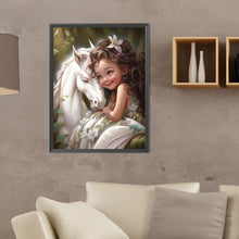 Load image into Gallery viewer, Little Girl 30*40CM(Canvas) Full Round Drill Diamond Painting
