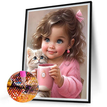 Load image into Gallery viewer, Little Girl 30*40CM(Canvas) Full Round Drill Diamond Painting
