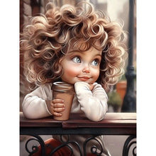 Load image into Gallery viewer, Little Girl 30*40CM(Canvas) Full Round Drill Diamond Painting
