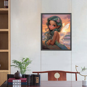 Fantasy Elf Girl 40*50CM(Picture) Full AB Round Drill Diamond Painting