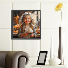 Load image into Gallery viewer, Cake Little Girl 40*40CM(Canvas) Full Round Drill Diamond Painting
