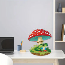 Load image into Gallery viewer, Special Shape Desktop Diamond Painting Art Home Decor (Mushroom Umbrella Frog 1)
