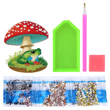 Load image into Gallery viewer, Special Shape Desktop Diamond Painting Art Home Decor (Mushroom Umbrella Frog 1)
