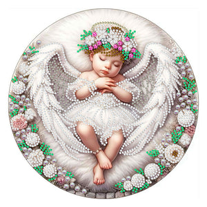 Angel Child 30*30CM(Canvas) Partial Special Shaped Drill Diamond Painting