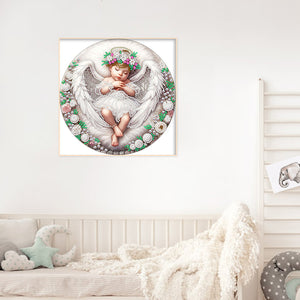 Angel Child 30*30CM(Canvas) Partial Special Shaped Drill Diamond Painting