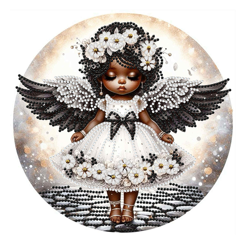 Angel Child 30*30CM(Canvas) Partial Special Shaped Drill Diamond Painting