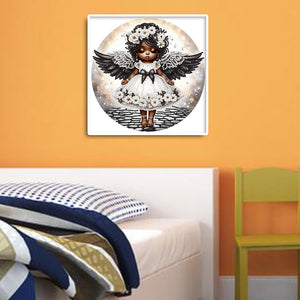 Angel Child 30*30CM(Canvas) Partial Special Shaped Drill Diamond Painting