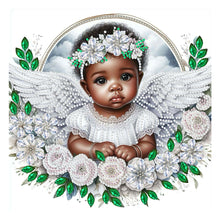 Load image into Gallery viewer, Angel Child 30*30CM(Canvas) Partial Special Shaped Drill Diamond Painting
