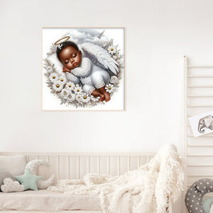 Angel Child 30*30CM(Canvas) Partial Special Shaped Drill Diamond Painting