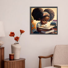 Load image into Gallery viewer, Black Girl 30*30CM(Canvas) Full Round Drill Diamond Painting
