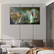 Load image into Gallery viewer, Castle And Princess 70*40CM(Canvas) Full Round Drill Diamond Painting
