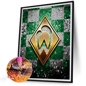 Werder Bremen Logo 40*50CM(Canvas) Full Square Drill Diamond Painting