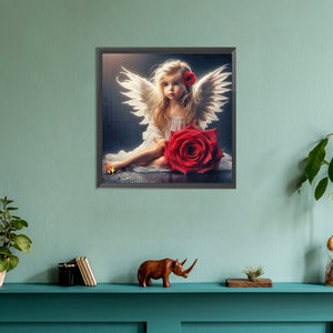 Angel Girl 30*30CM(Canvas) Full Round Drill Diamond Painting