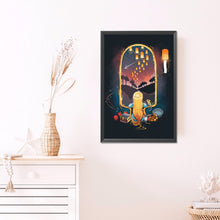 Load image into Gallery viewer, Quiet Night Girl And Kongming Lantern 40*60CM(Picture) Full AB Round Drill Diamond Painting
