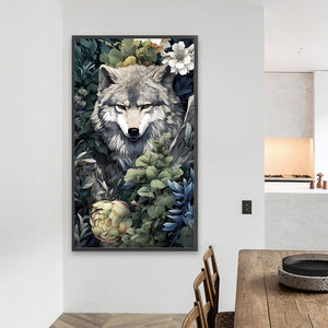 Wolf 40*70CM(Picture) Full AB Round Drill Diamond Painting
