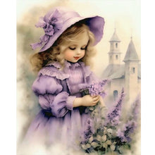 Load image into Gallery viewer, Lavender Girl 40*50CM(Picture) Full Square Drill Diamond Painting
