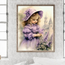 Load image into Gallery viewer, Lavender Girl 40*50CM(Picture) Full Square Drill Diamond Painting
