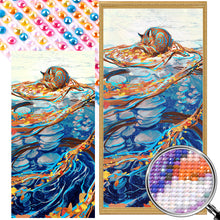 Load image into Gallery viewer, Fox Reflection In Water 40*80CM(Picture) Full AB Round Drill Diamond Painting
