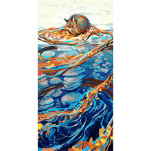 Load image into Gallery viewer, Fox Reflection In Water 40*80CM(Picture) Full AB Round Drill Diamond Painting
