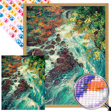 Load image into Gallery viewer, Wonderful Scenery In The Woods 40*50CM(Picture) Full AB Round Drill Diamond Painting
