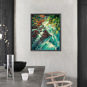 Wonderful Scenery In The Woods 40*50CM(Picture) Full AB Round Drill Diamond Painting