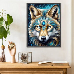 Mysterious Wolf 30*40CM(Canvas) Full Round Drill Diamond Painting
