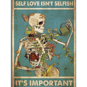 Self-Love Is Not Selfish 30*40CM(Canvas) Full Round Drill Diamond Painting