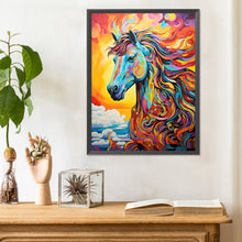 Load image into Gallery viewer, Colorful Art Style Horse 30*40CM(Canvas) Full Round Drill Diamond Painting
