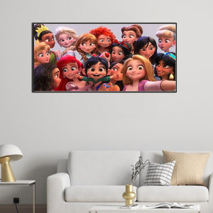 Disney Character Princess 100*50CM(Canvas) Full Square Drill Diamond Painting