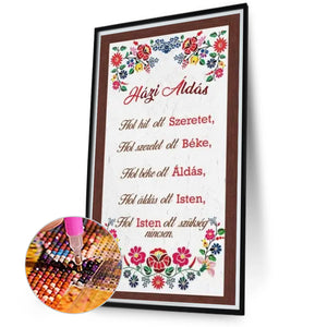 Blessings At Home 40*70CM(Canvas) Full Round Drill Diamond Painting