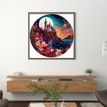 Load image into Gallery viewer, Castle By The Sea Under The Moon - 50*50CM 11CT Stamped Cross Stitch
