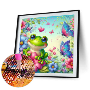 Flower Frog 30*30CM(Canvas) Full Round Drill Diamond Painting