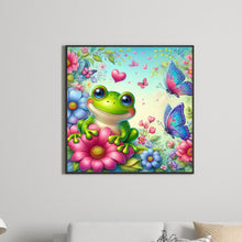 Load image into Gallery viewer, Flower Frog 30*30CM(Canvas) Full Round Drill Diamond Painting
