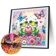 Load image into Gallery viewer, Flower Frog 30*30CM(Canvas) Full Round Drill Diamond Painting
